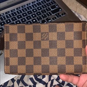 Louis Vuitton clutch - dimensions are about 7x5